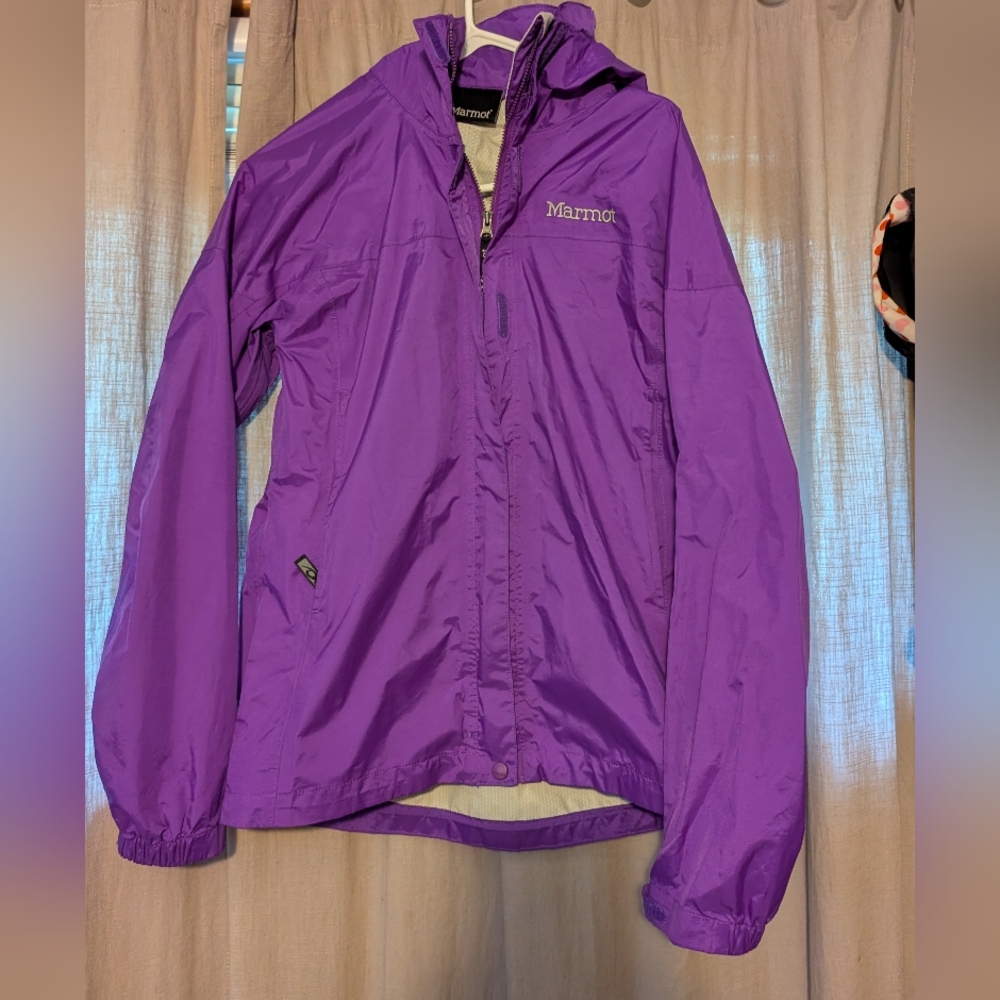 Marmot Purple Windbreaker Rain Jacket